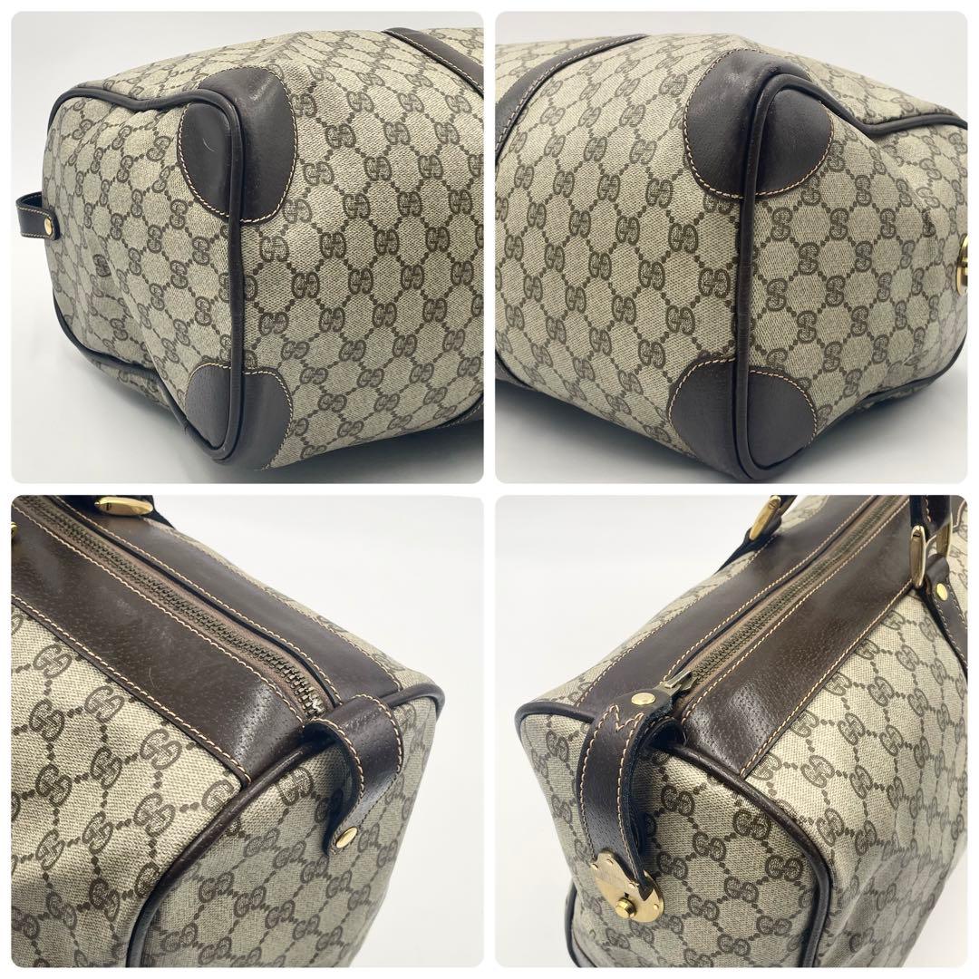 美品•大容量✨GUCCI オールドグッチ ボストンバッグ GGスプリーム メンズ