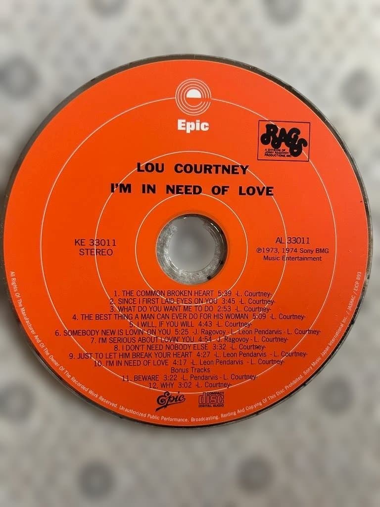 Lou Courtney I'm In Need Of Love(紙ジャケ帯付)
