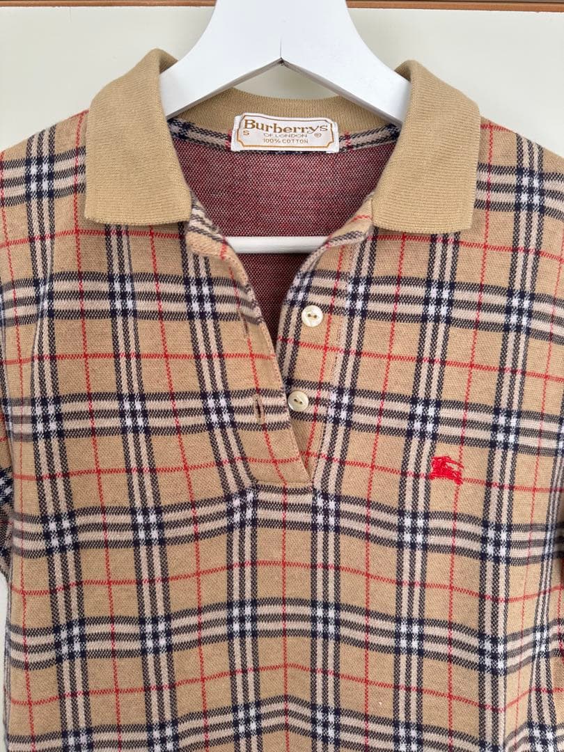 Burberry チェック柄 ポロドレス 半袖