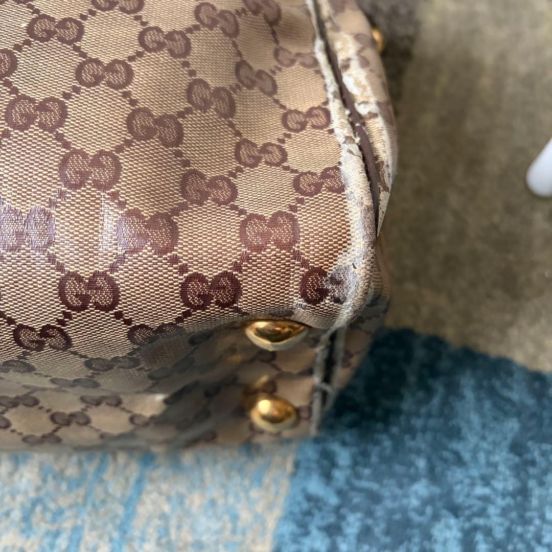 GUCCI GGクリスタル ミニボストン ハンドバッグ バブーシュカ 刺繍 兎