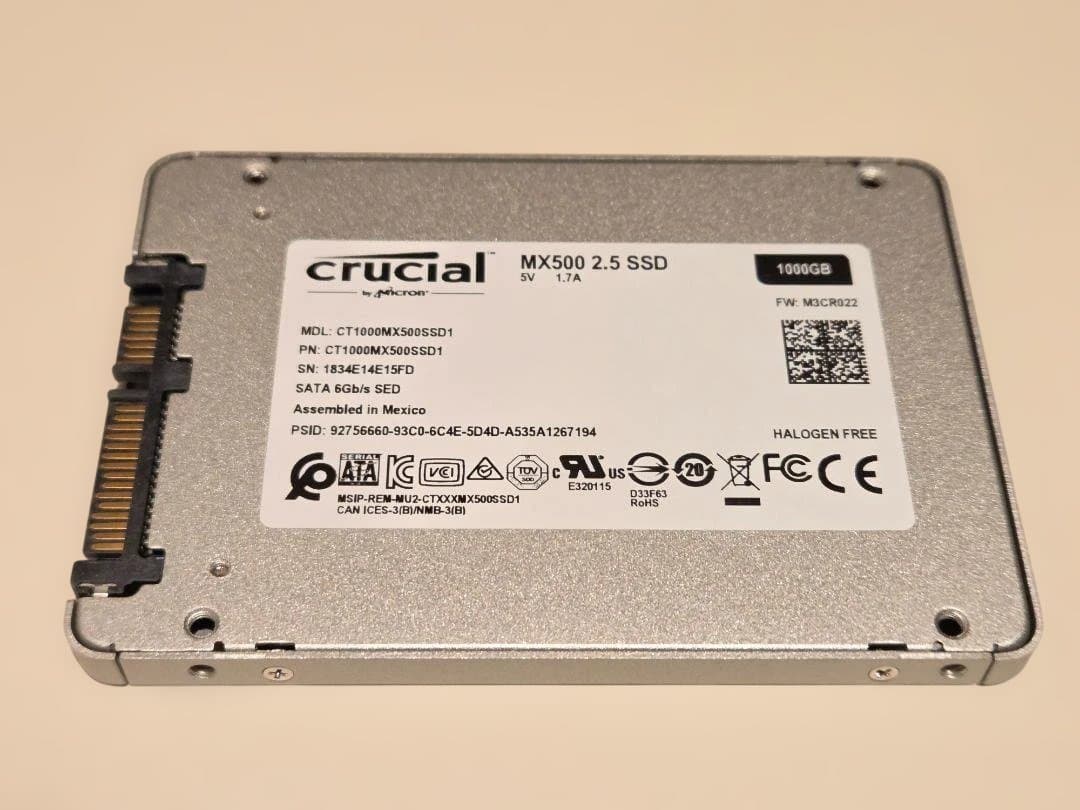 すし Crucial MX500 1TB SSD①〜③