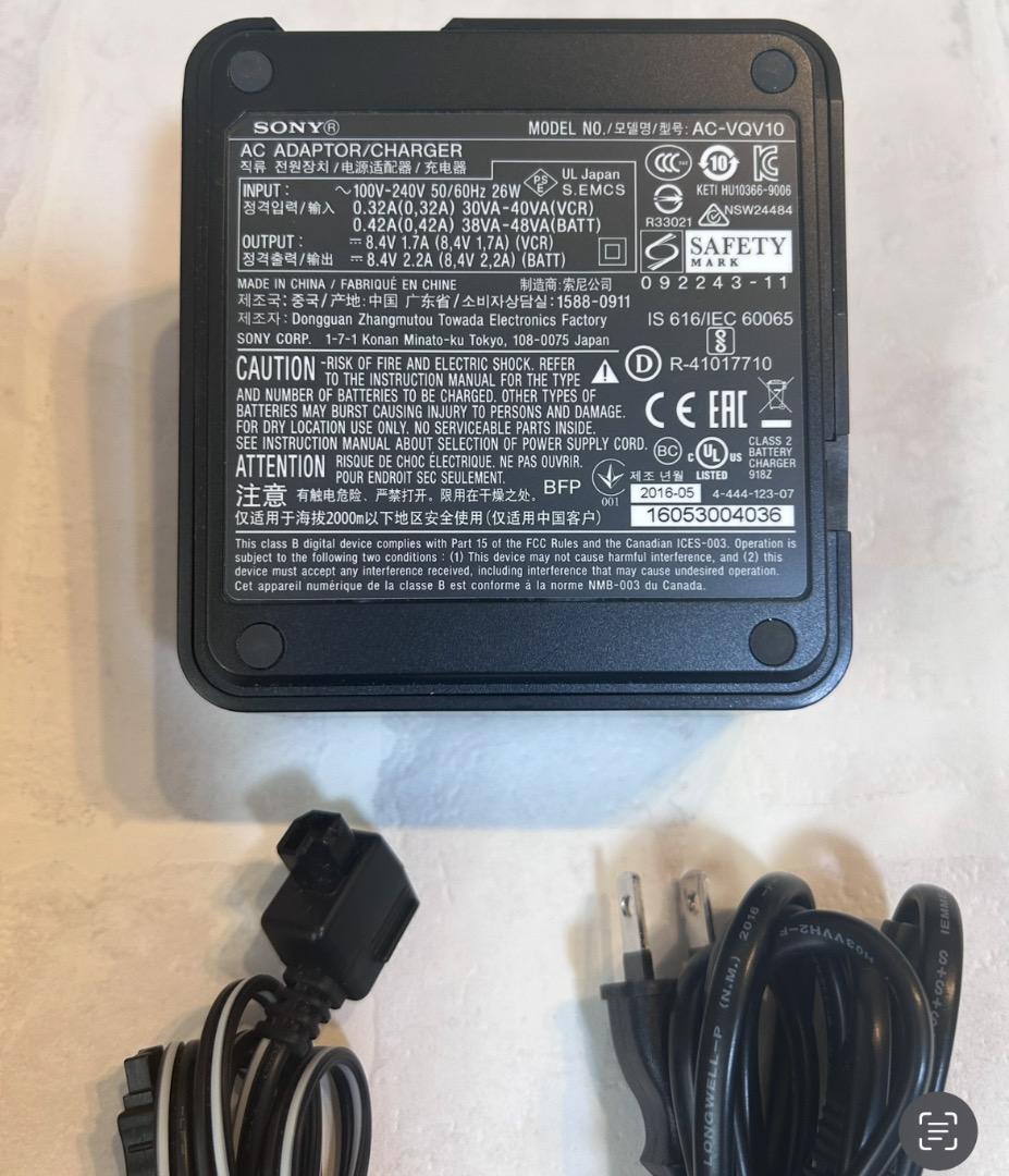 SONY AC-VQV10 チャージャー　バッテリー　充電器　高速充電