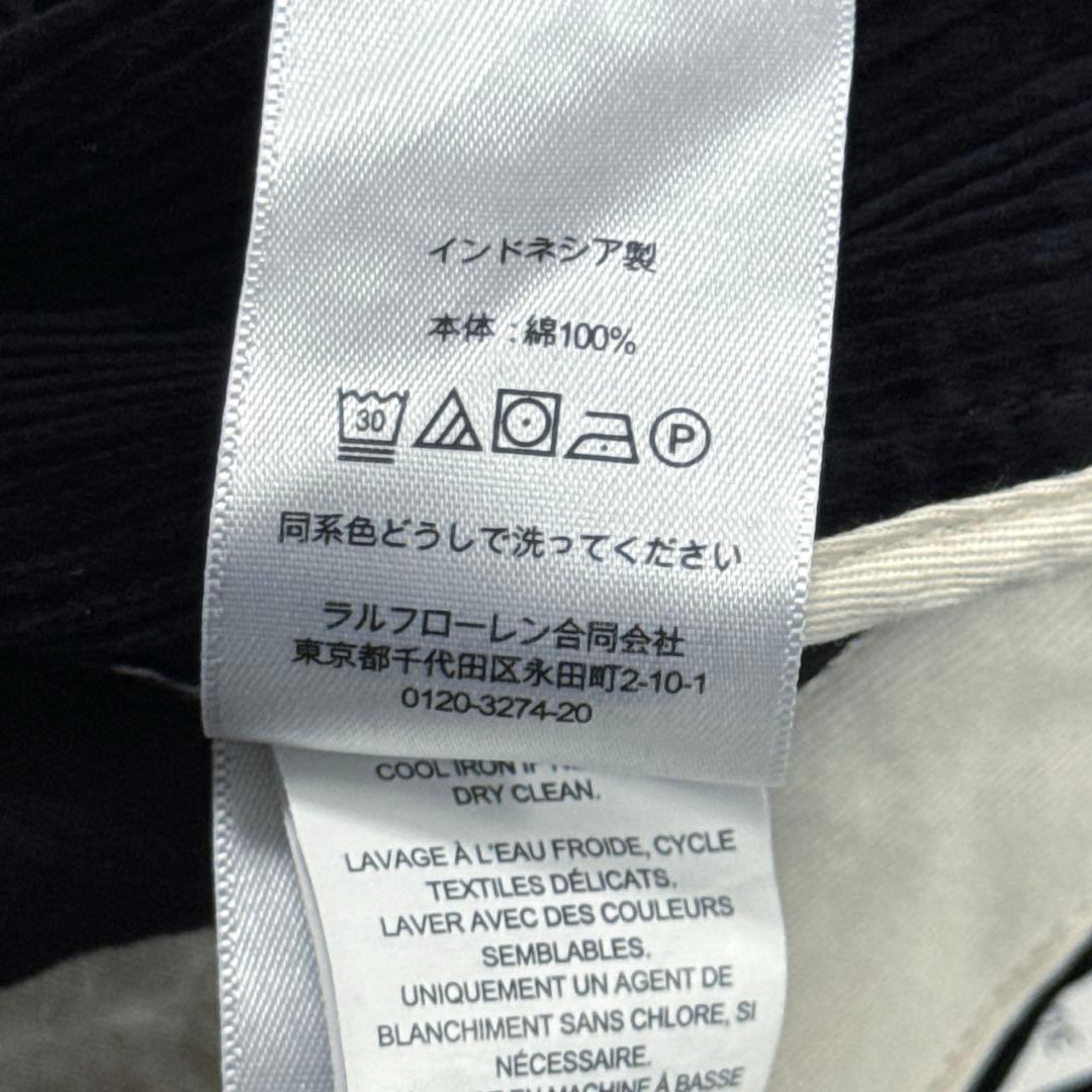 新品25AW ポロラルフローレン コーデュロイパンツ ブラック リラックスFIT