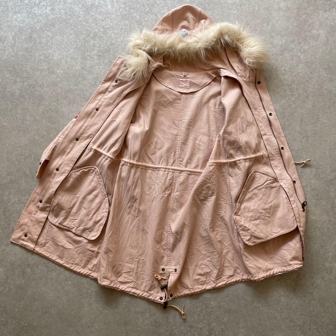 美品【定価5万】pinkhouse chelsea ピンクモッズコート ファー付