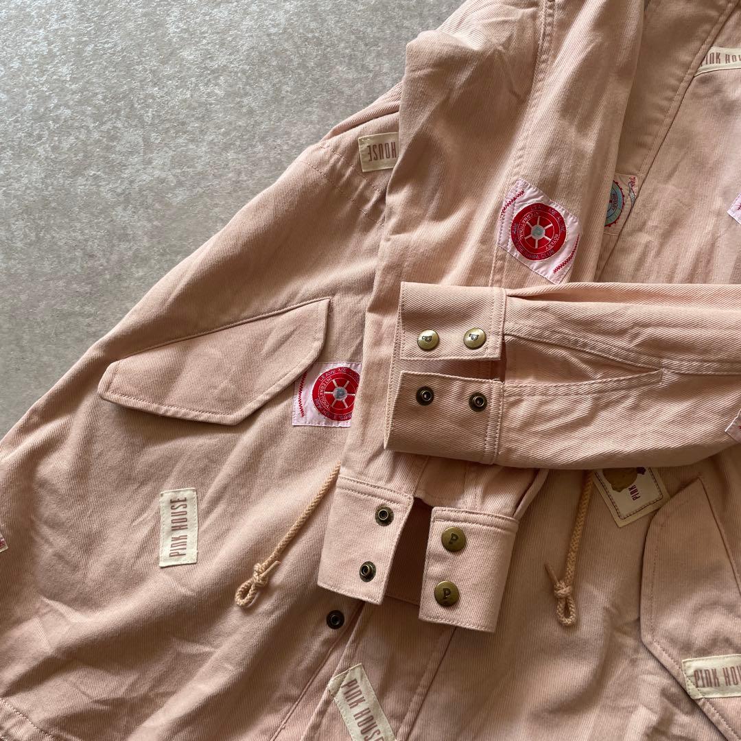 美品【定価5万】pinkhouse chelsea ピンクモッズコート ファー付