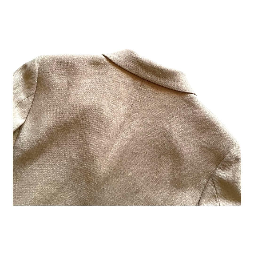UNITED ARROWS リネン ダブルジャケット ブレザー 6ボタン 40