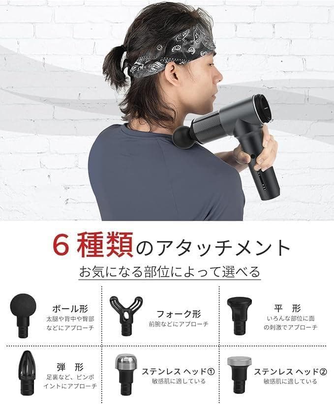 チャンピオンガン 軽量便利 静音設計 5段階レベル パワー型（レッド）