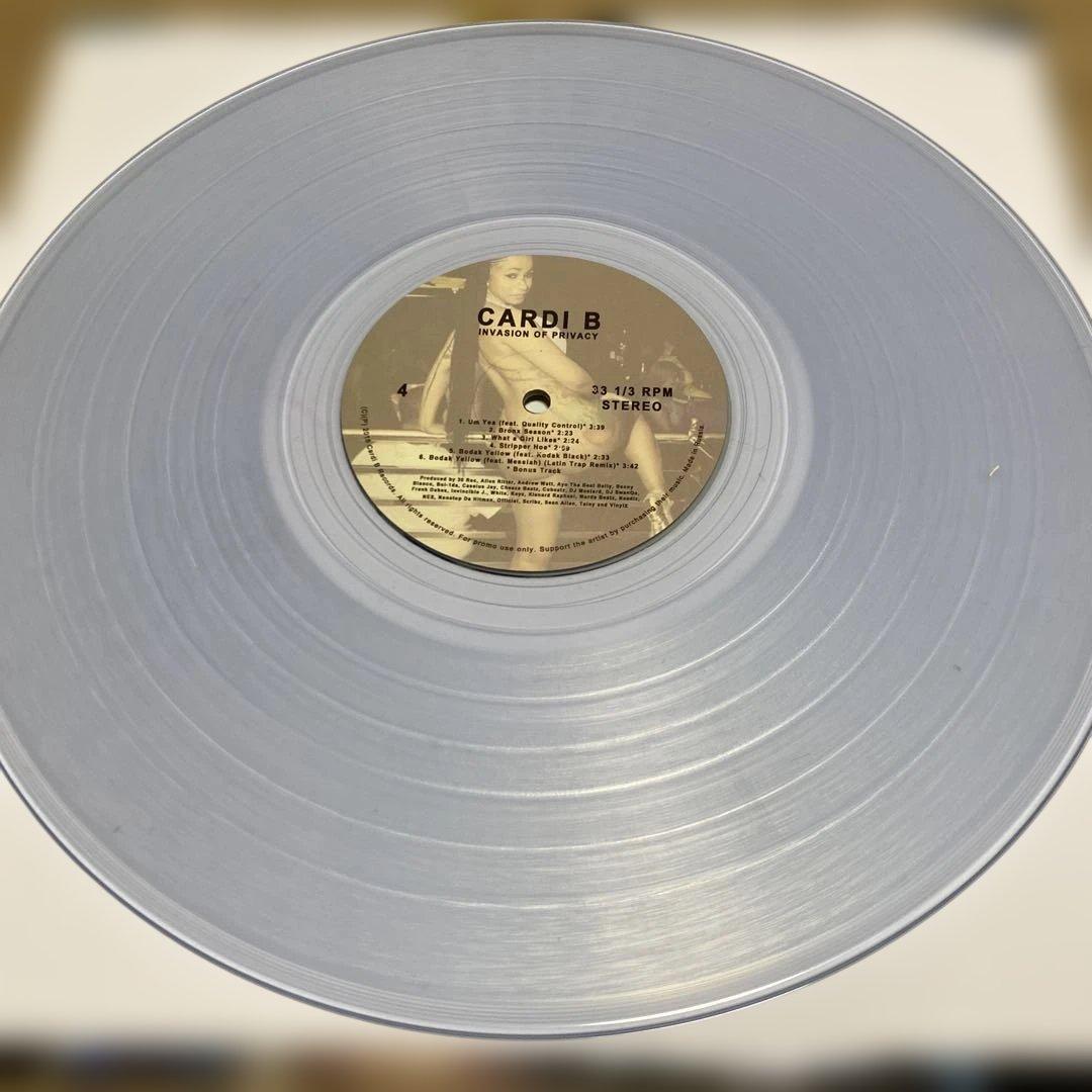 Cardi B Privacy クリア盤レコード2LP