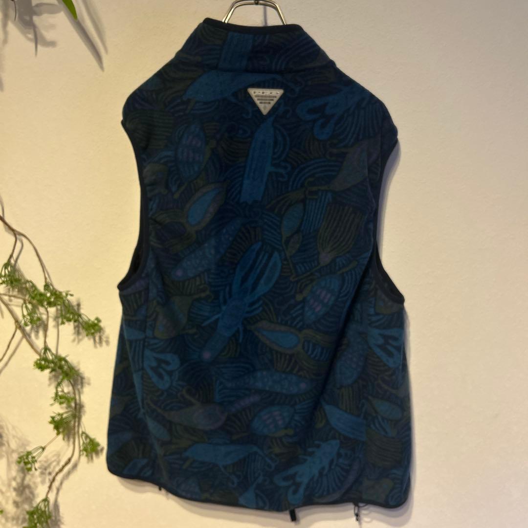 美品　COLUMBIA PFG beams ビームス　フリースベスト