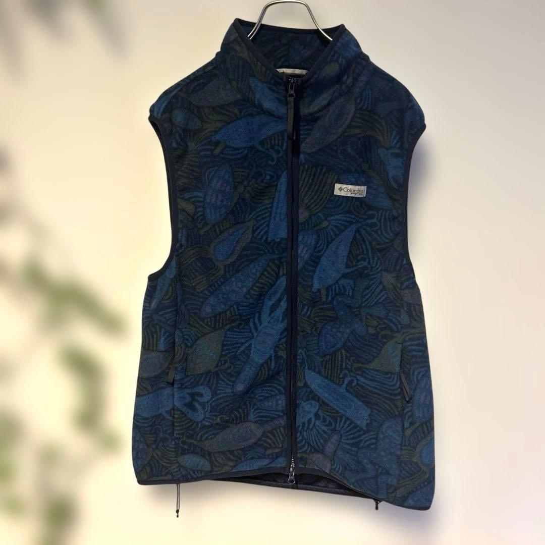 美品　COLUMBIA PFG beams ビームス　フリースベスト