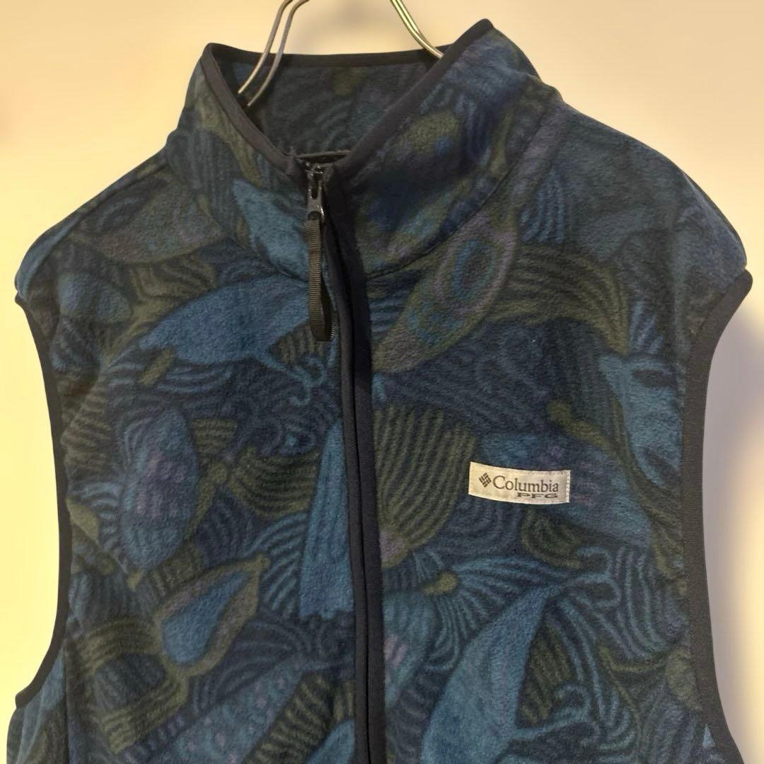 美品　COLUMBIA PFG beams ビームス　フリースベスト