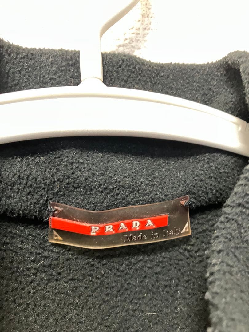 PRADA 黒 フリースベスト L