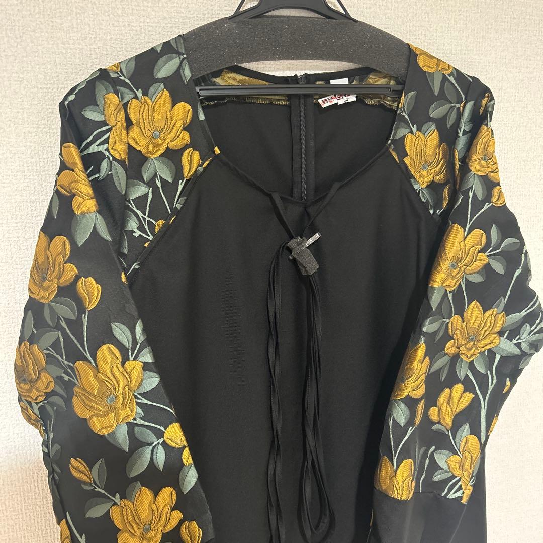 スカート MARTE sahara/Cross Neck Jacquard Dress