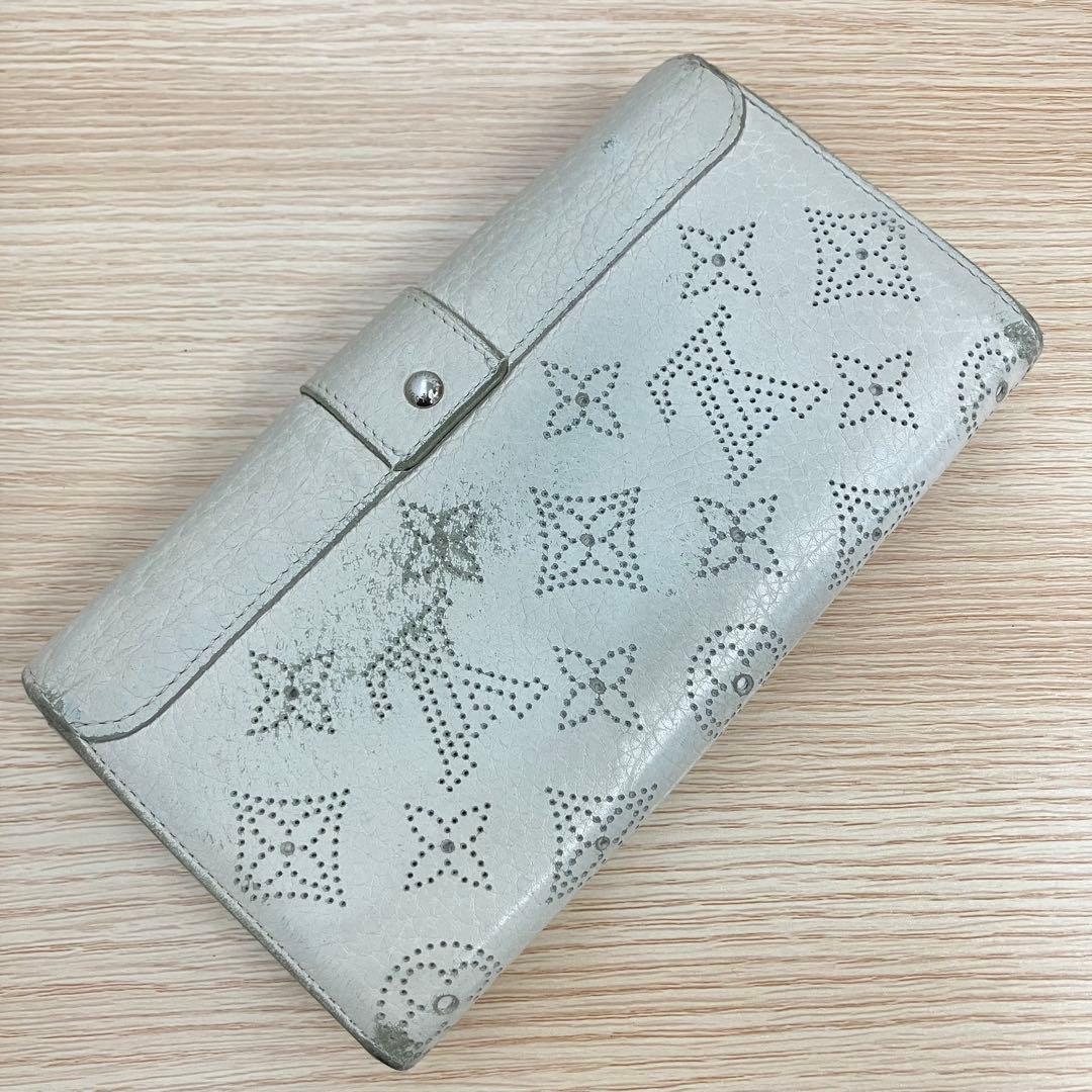 ルイヴィトン ポルトフォイユ イリス マヒナ モノグラム 財布 ホワイト系