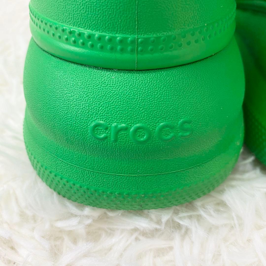 クロックス　パドルブーツ　クラッシュブーツ　レインブーツ　グリーン