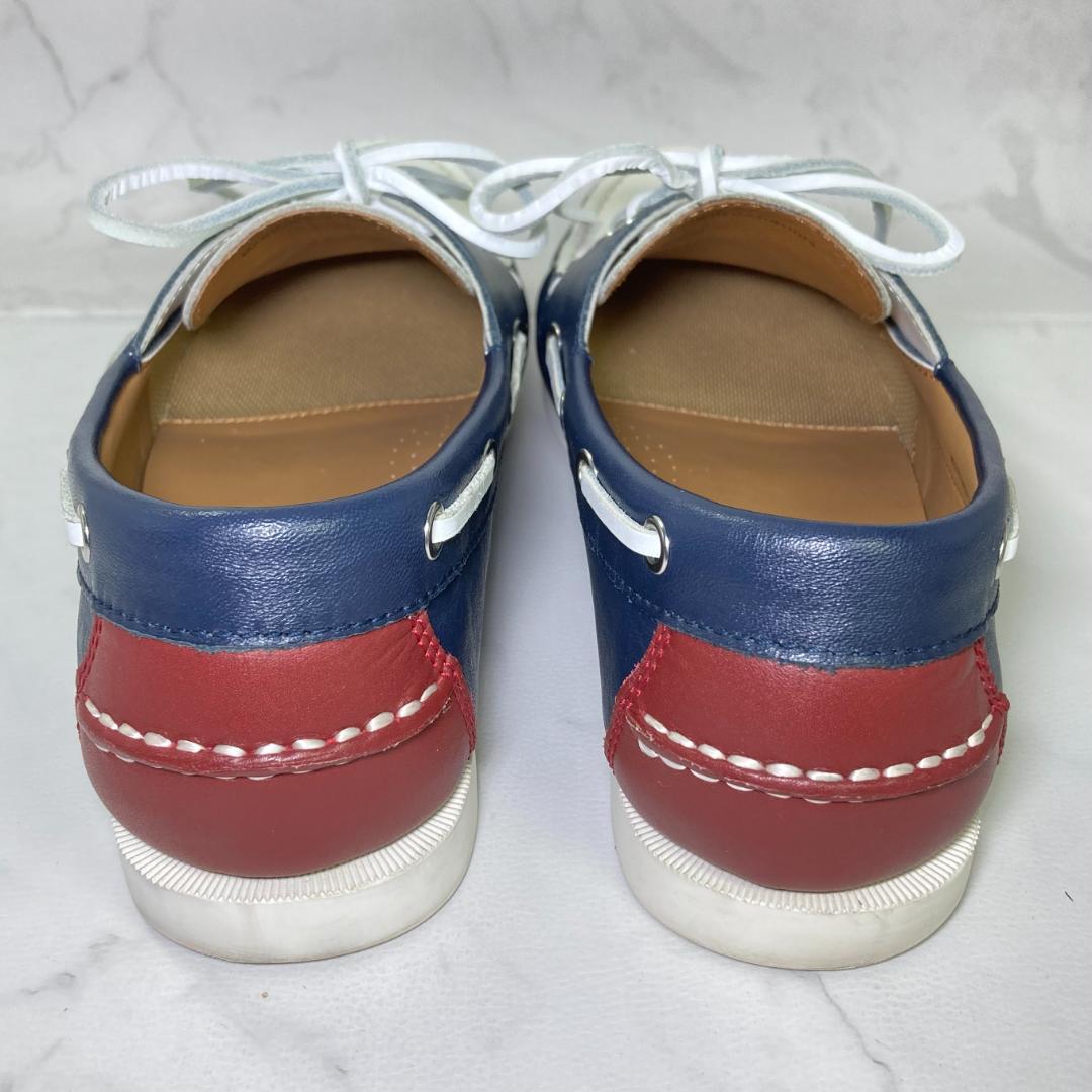 【REGAL】 リーガル レザーデッキシューズ 25.5㎝ トリコロール