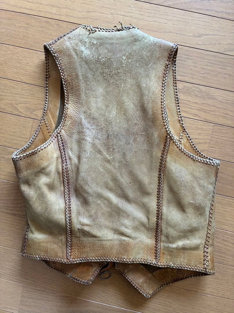 希少　70s Northbeach ノースビーチ レザーベスト　タグ欠損