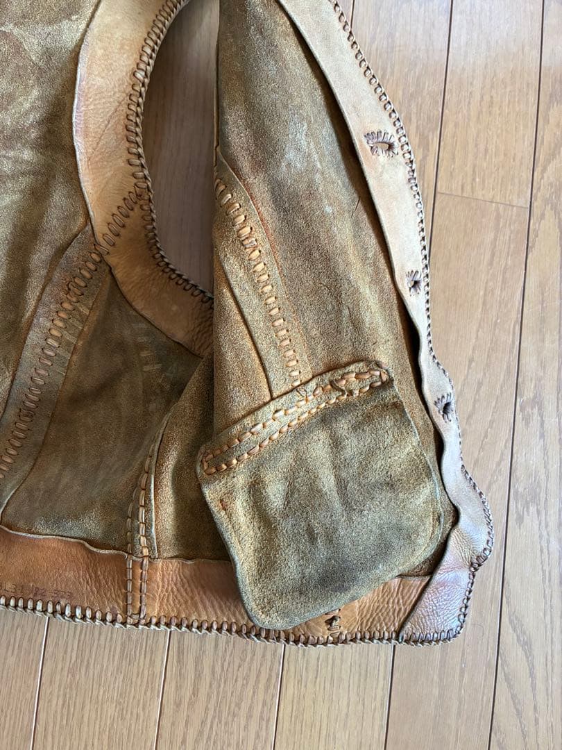 希少　70s Northbeach ノースビーチ レザーベスト　タグ欠損