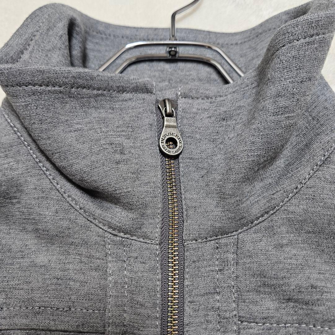 美品 BURBERRY BLUE LABEL ワンピース ジップアップ　グレー