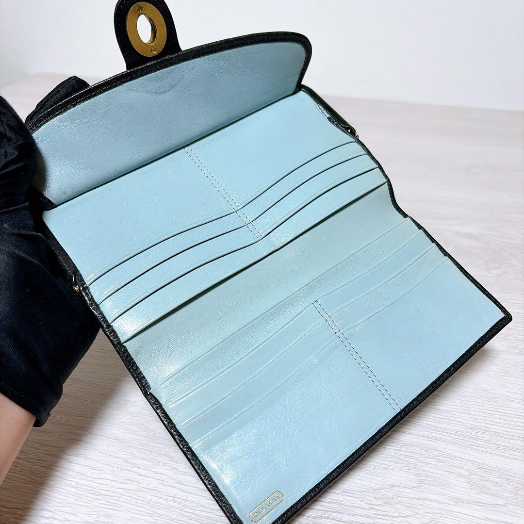 小物 Coach Legacy Turn Lock Wallet Signature