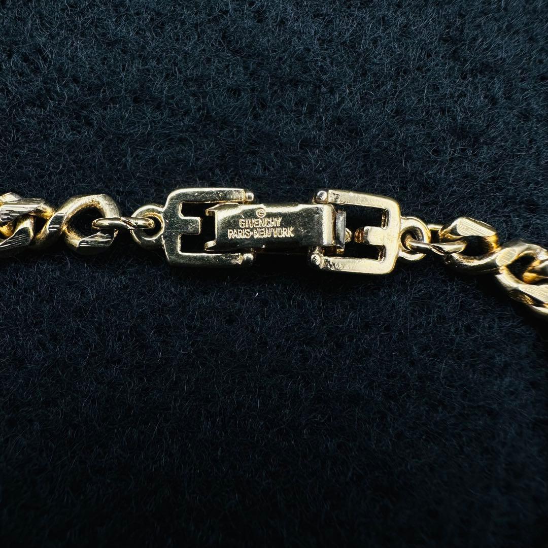 GIVENCHY ネックレス ゴールド ロングチェーン 刻印 メンズ r8234