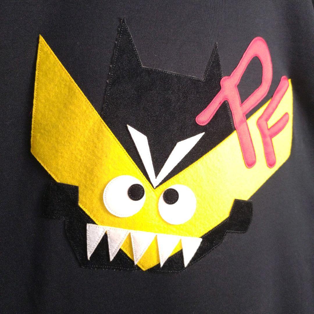 ルシアンペラフィネ★イタリー製 キャラクター 刺繍 半袖Tシャツ 黒 M