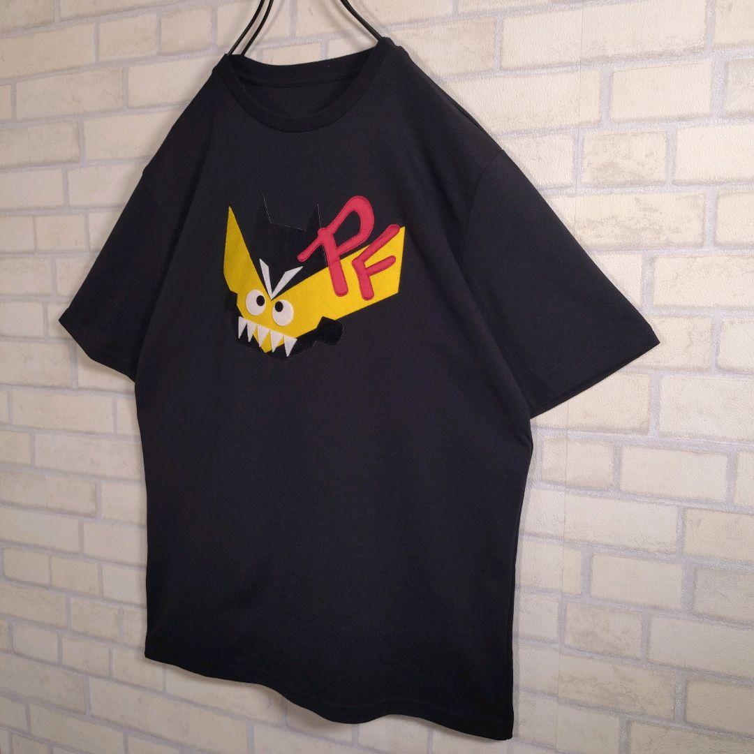 ルシアンペラフィネ★イタリー製 キャラクター 刺繍 半袖Tシャツ 黒 M