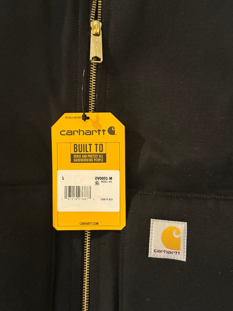 Carhartt カーハート ベスト メンズ Lサイズ ダック ワークベスト 黒