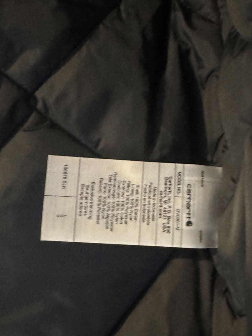 Carhartt カーハート ベスト メンズ Lサイズ ダック ワークベスト 黒