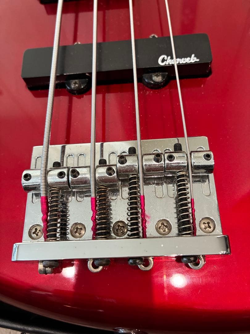 ジャンク品　Charvel エレキベース　ベース　メタリックレッド