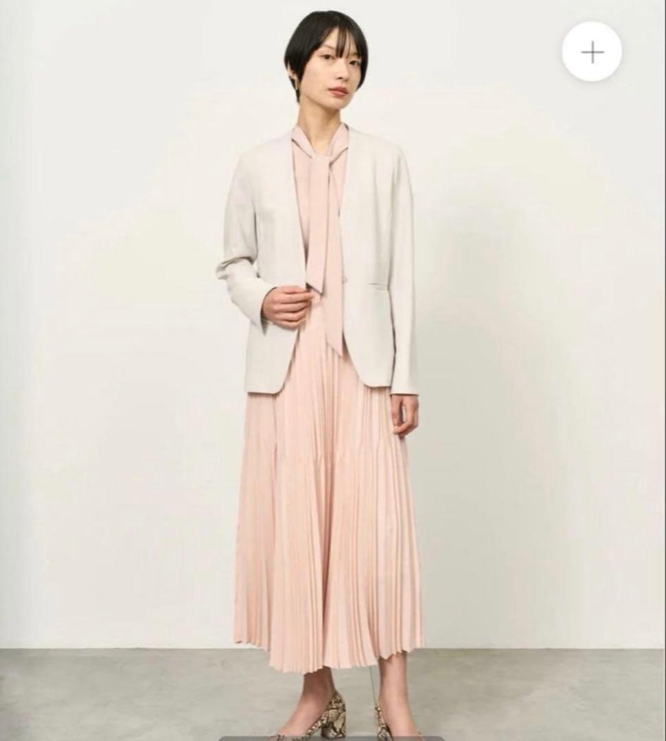 ピンク プリーツスカート 85cm丈　ソージュ