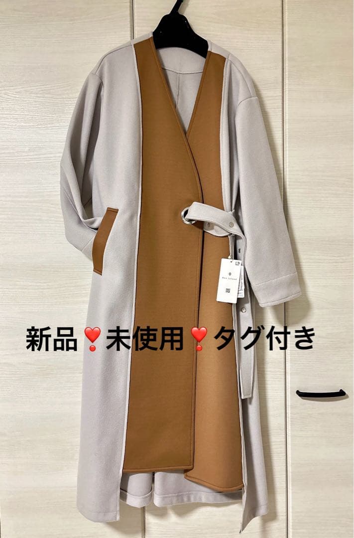 新品未使用 Bou Jeloud ブージュルード バイカラーボンディングコート