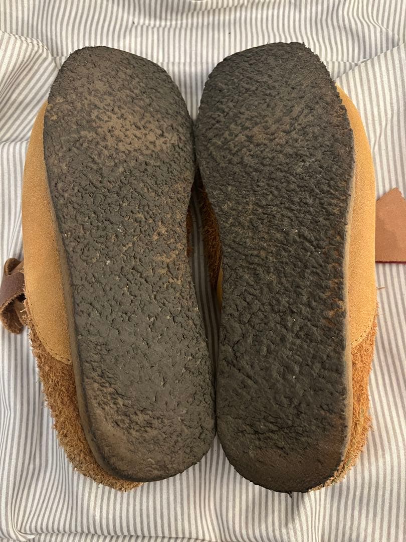 美品 クラークスオリジナル ワラビー タン コンビネーション US7. 5