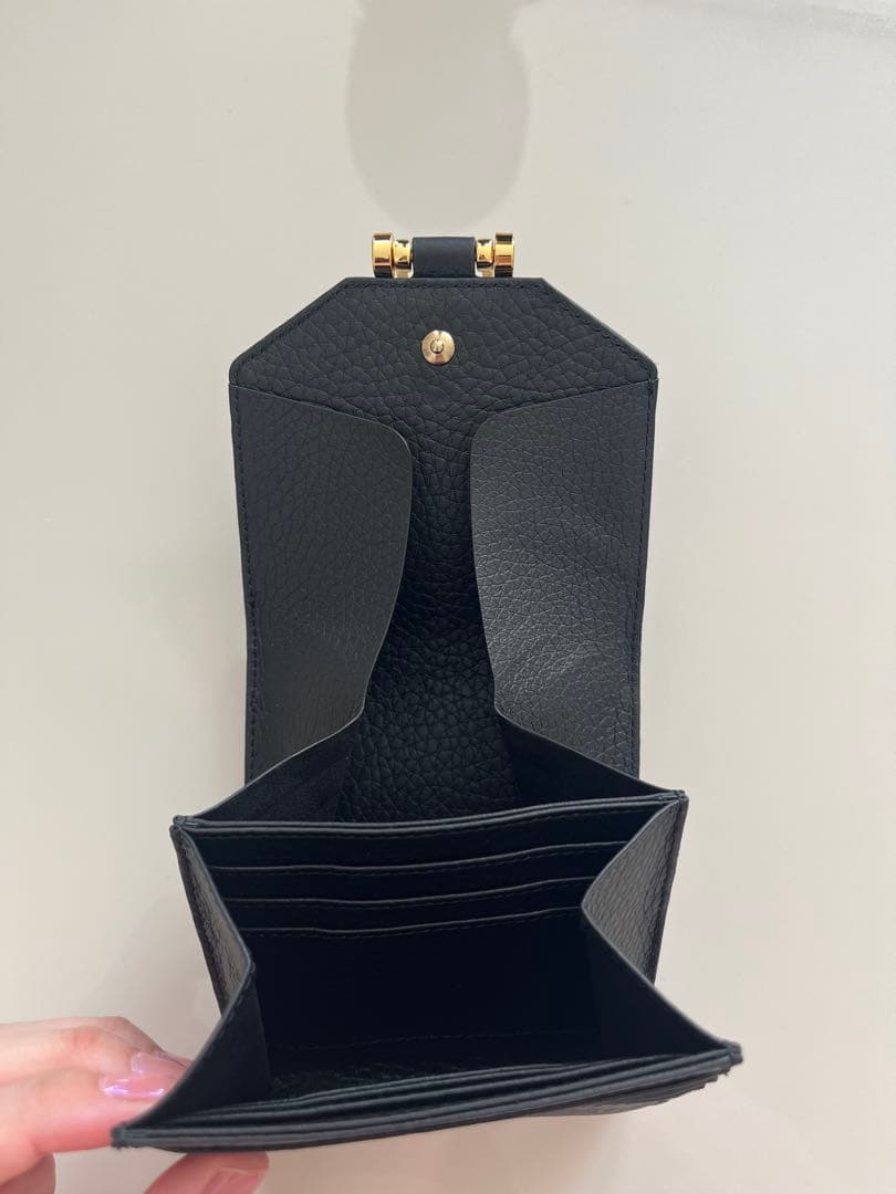 ATAO ブラック 二つ折り財布