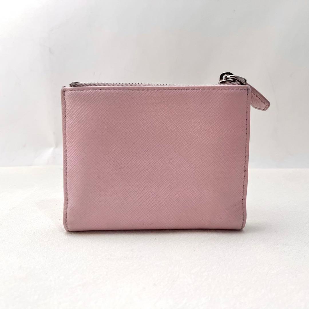 PRADA プラダ サフィアーノ 三角ロゴ 二つ折り財布　0214-④