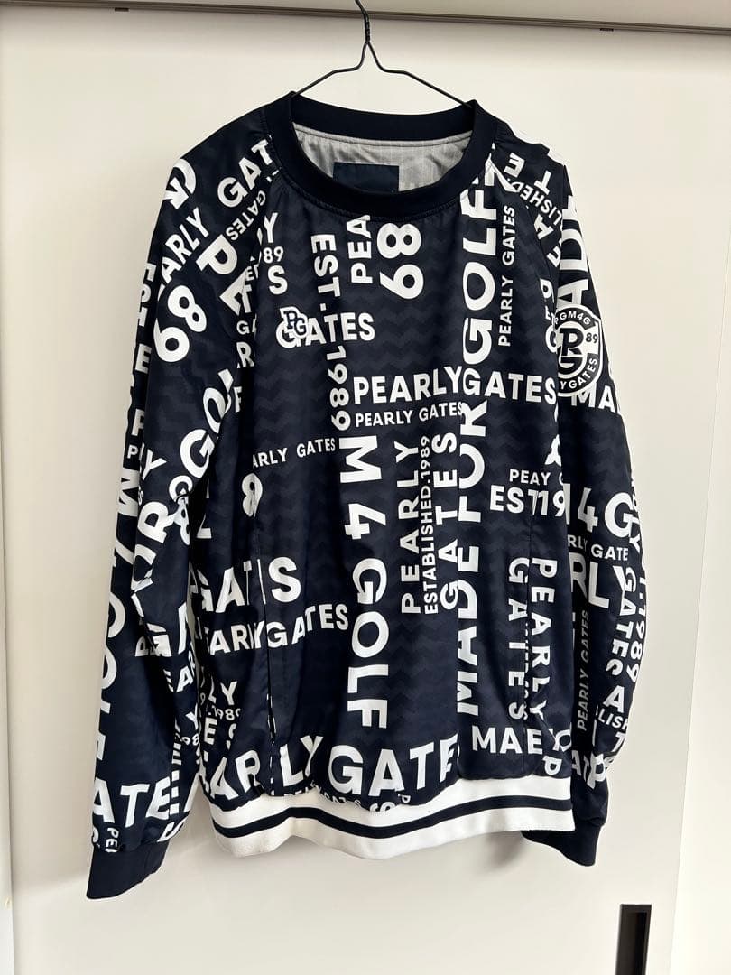 PEARLY GATES ロゴプリントウインドブレーカー
