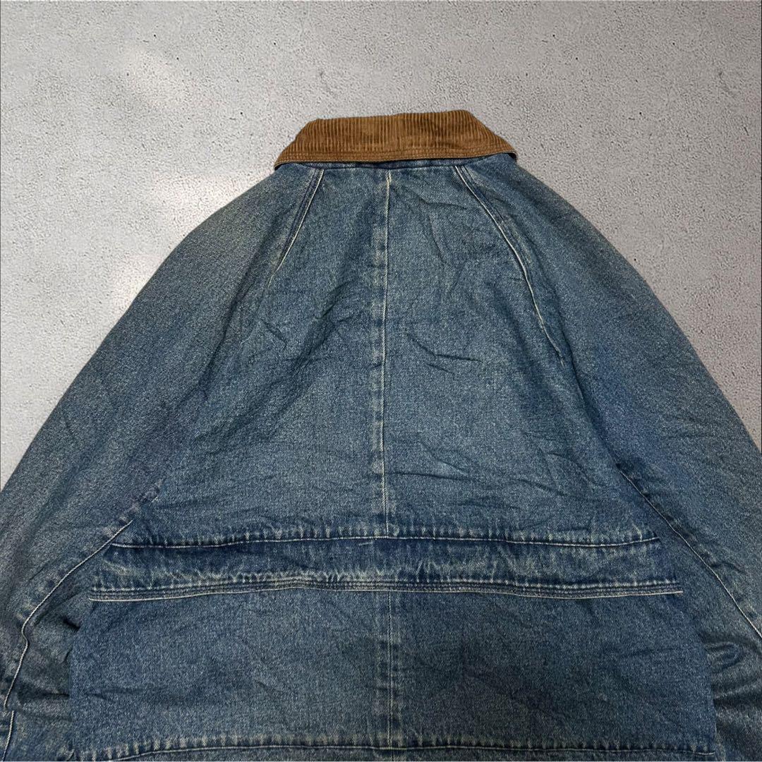 BASIC EDITIONS 90sカバーオールデニムジャケット襟コーデワーク系