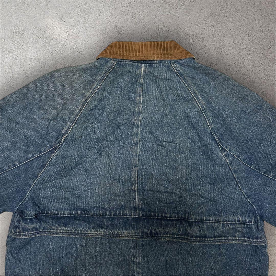 BASIC EDITIONS 90sカバーオールデニムジャケット襟コーデワーク系