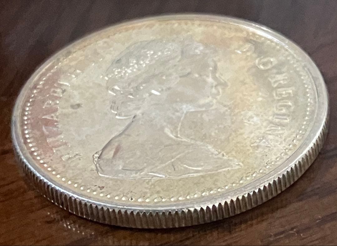 1973年 カナダ 騎馬警察 100周年記念銀貨