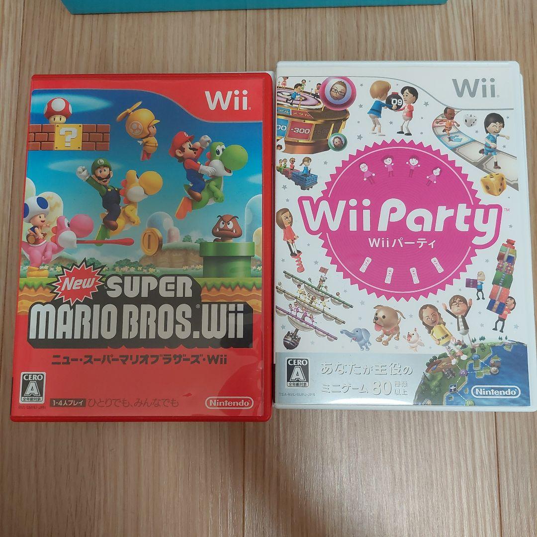 Wii　4人で遊べるセット　+ソフト2本