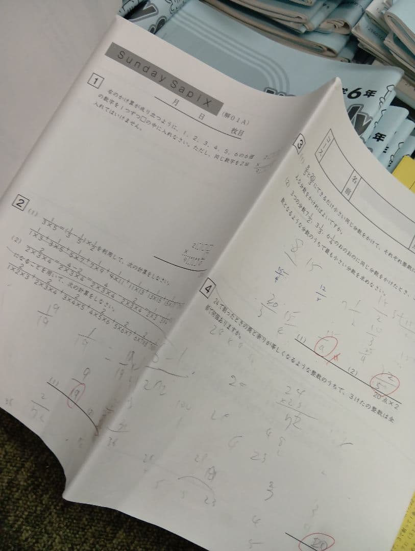 サピックス6年算数　デイリー春夏/土特/日特　中古2026年受験