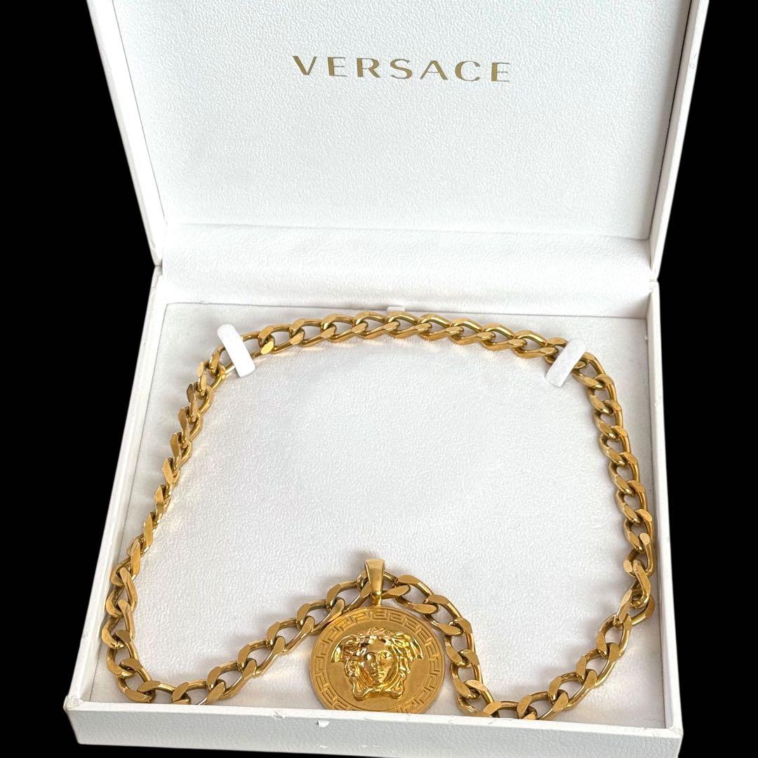 VERSACE ヴェルサーチ メデューサ チェーン ネックレス 喜平 ゴールド