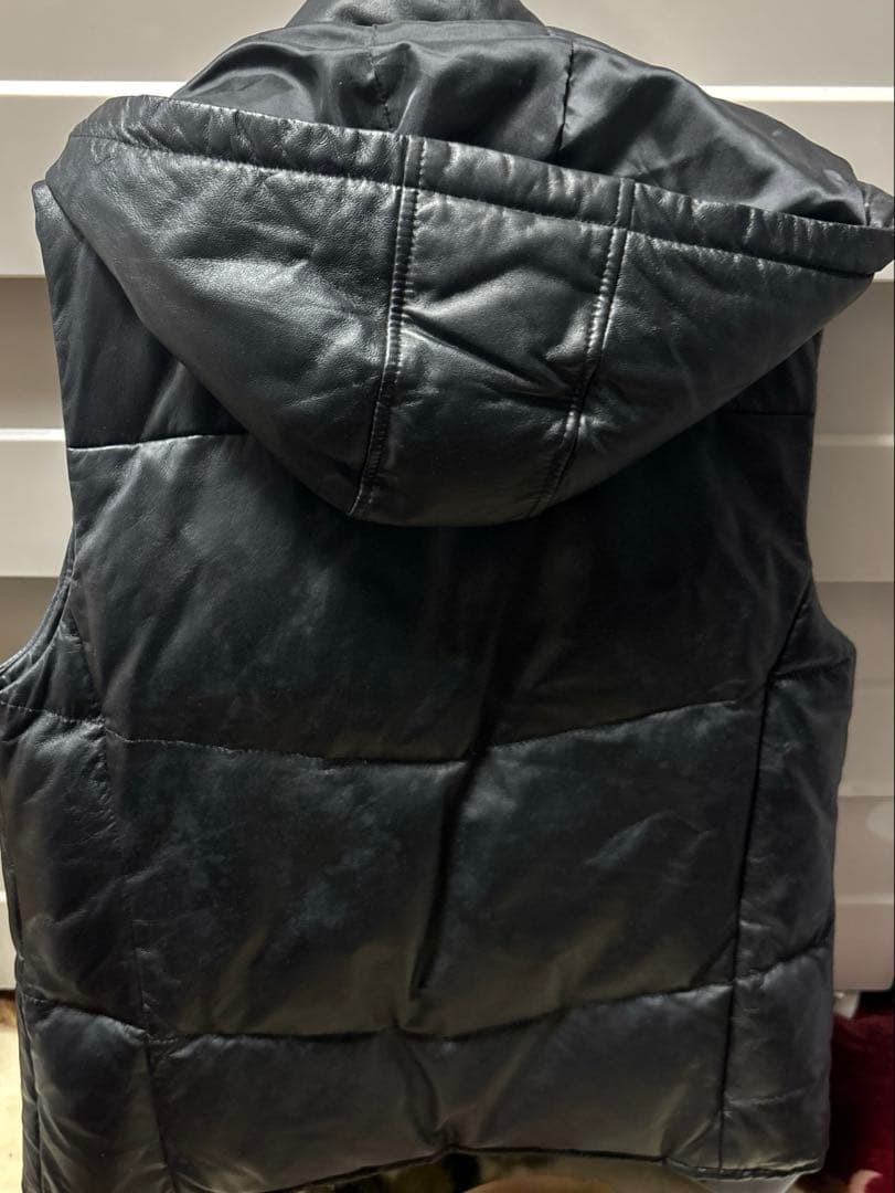 バルマン　BALMAIN 羊革ベスト　メンズ　mサイズ