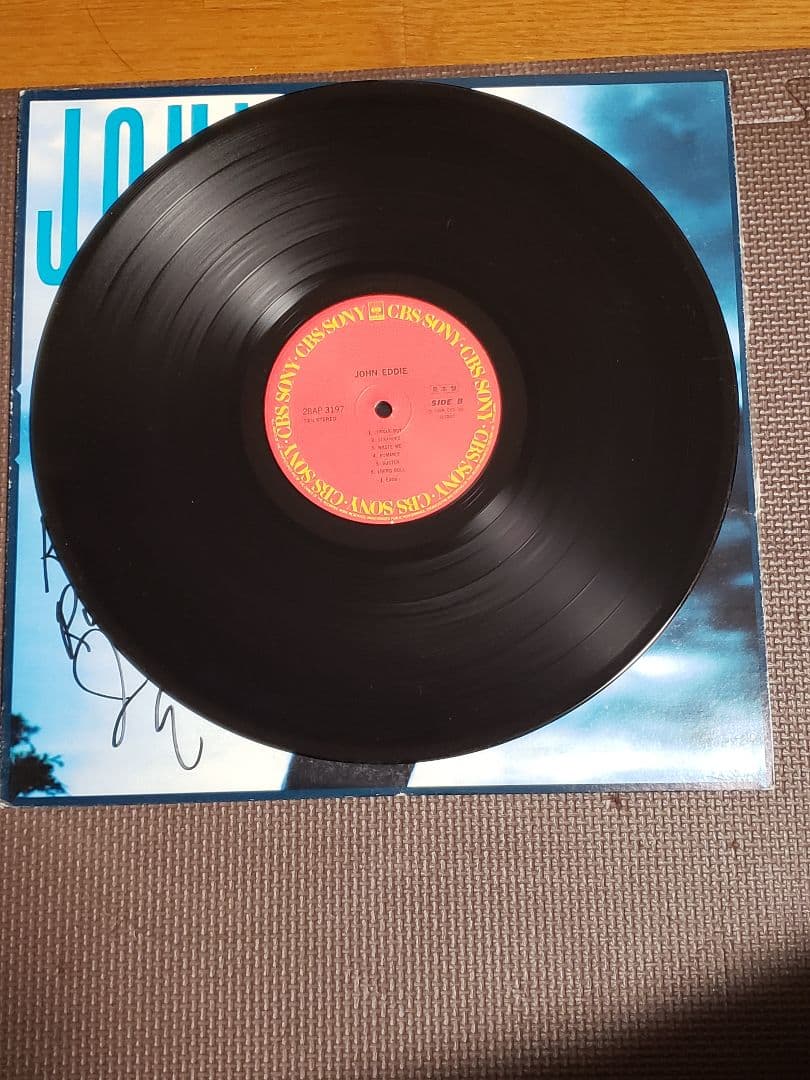 Eddie John サイン入りレコード