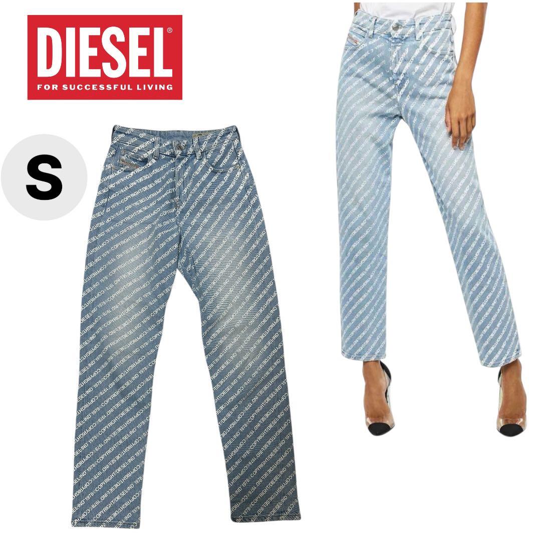 DIESEL ディーゼル 総柄ロゴ デニム D-EISELLE-SP5 W24