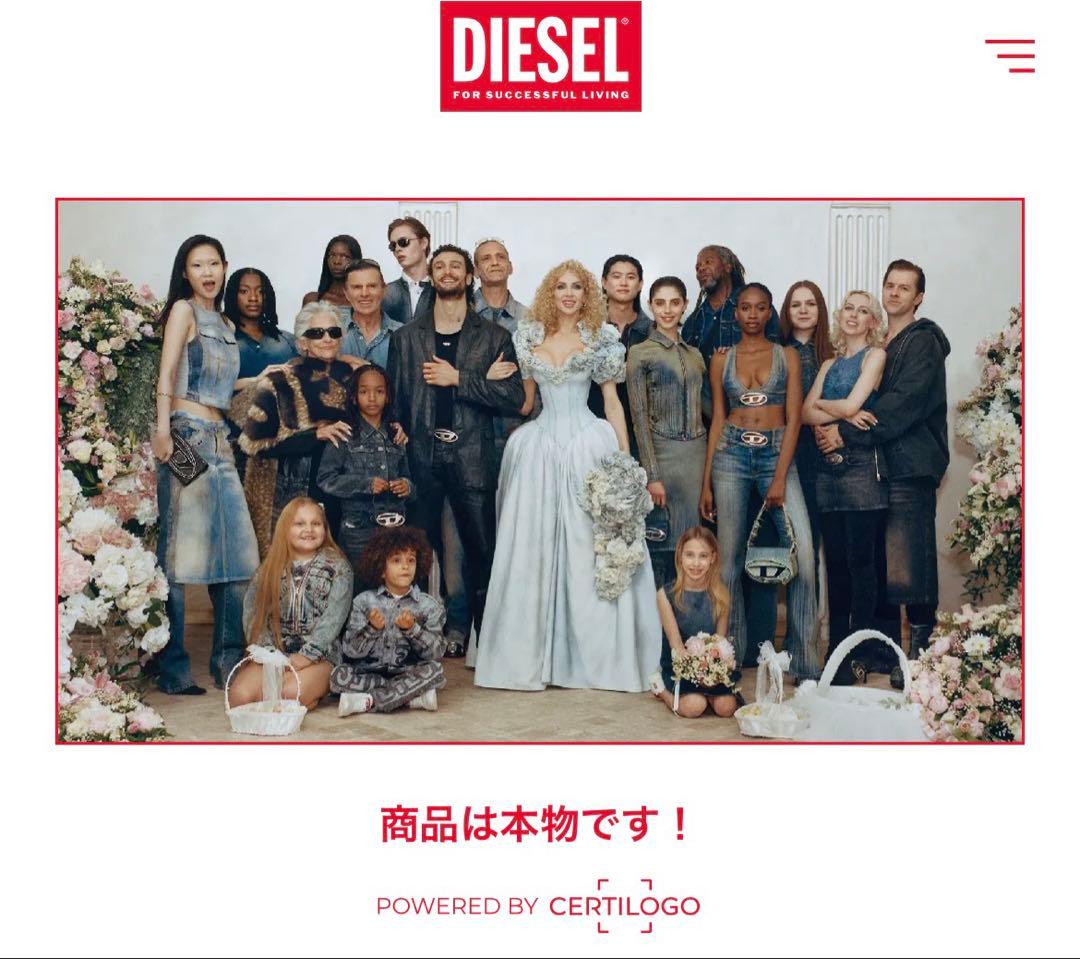 DIESEL ディーゼル 総柄ロゴ デニム D-EISELLE-SP5 W24