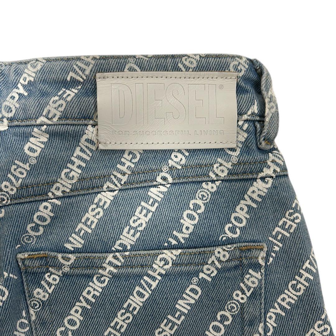 DIESEL ディーゼル 総柄ロゴ デニム D-EISELLE-SP5 W24