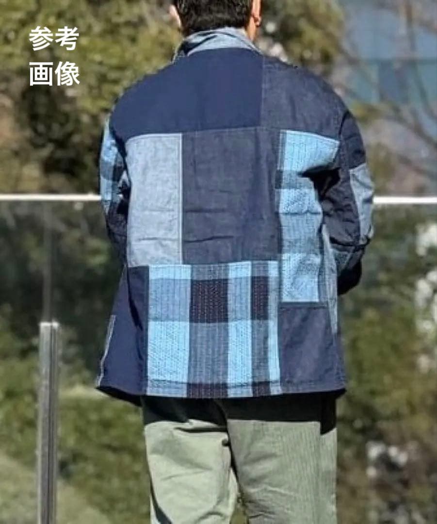 ジャケット・アウター BEAMSPLUS Chore Jacket Indigo Patchwork
