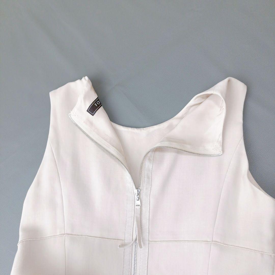 【FOXEY/フォクシー】ノースリーブワンピース　フレア　ロゴ　近年　Aライン