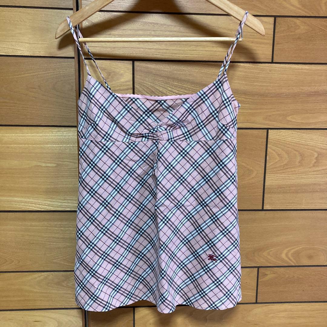 BURBERRY BLUE LABEL ノバチェック　ピンクキャミソール